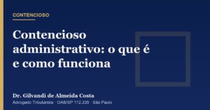 Capa do artigo sobre contencioso administrativo