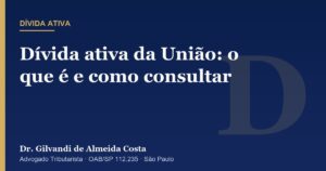 Capa do artigo sobre dívida ativa da União